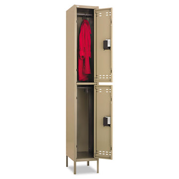 Safco® Double-tier Locker, 12w X 18d X 78h, Two-tone Gray freeshipping - TVN Wholesale
